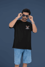 Pirate Emblem Mugiwara Skull oversized anime streetwear tee