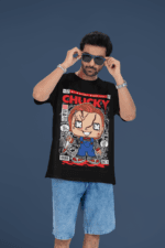 Wanna Play? Chucky + oversized anime streetwear tee
