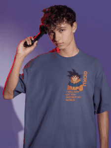 Multiverse Protector Goku oversized anime streetwear tee