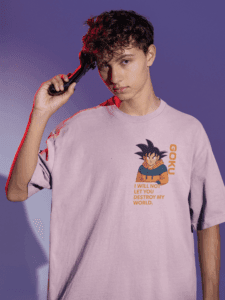 Multiverse Protector Goku oversized anime streetwear tee