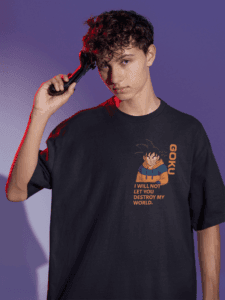 Multiverse Protector Goku oversized anime streetwear tee