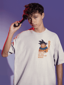 Multiverse Protector Goku oversized anime streetwear tee
