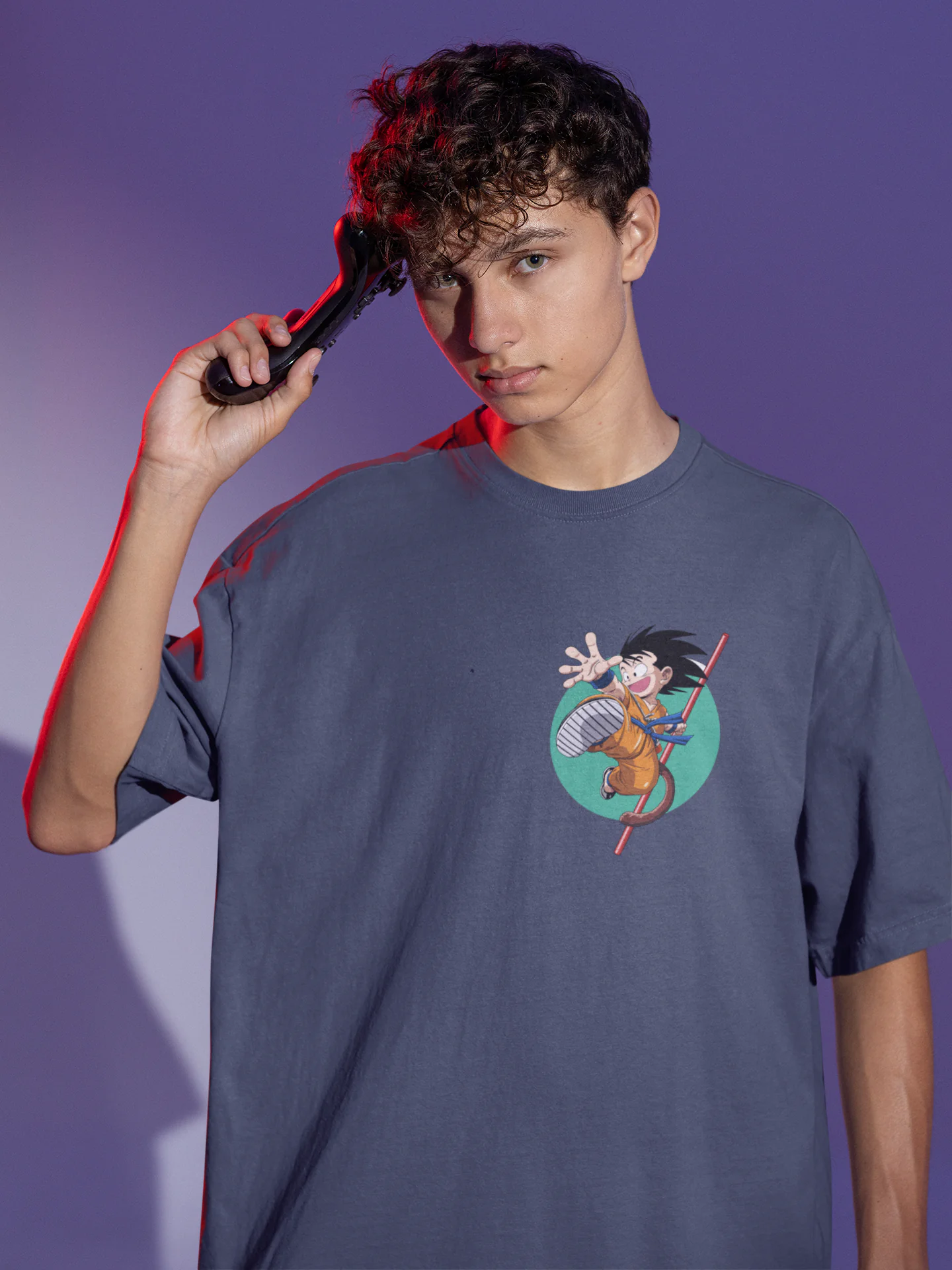 Dragon Ball Origins oversized anime streetwear tee