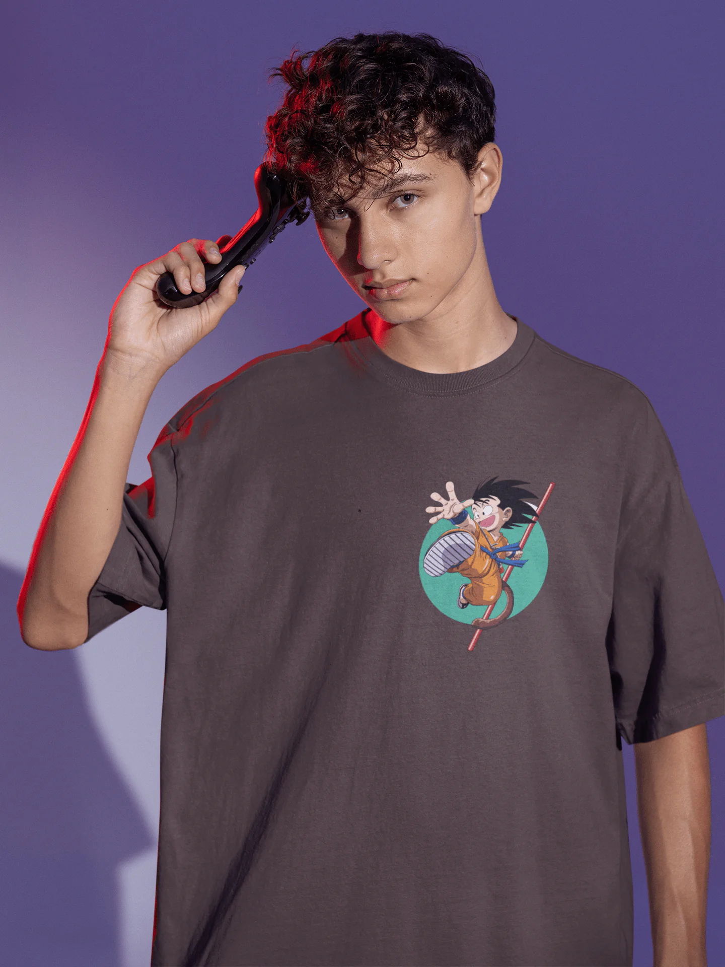 Dragon Ball Origins oversized anime streetwear tee