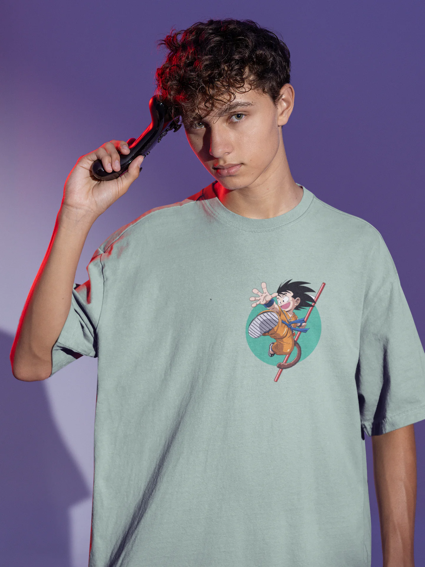Dragon Ball Origins oversized anime streetwear tee