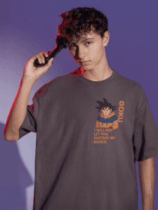 Multiverse Protector Goku oversized anime streetwear tee