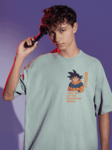 Multiverse Protector Goku oversized anime streetwear tee