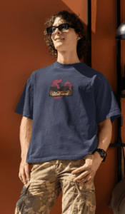 Three Sword Resolve Zoro oversized anime streetwear tee