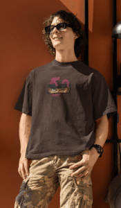 Three Sword Resolve Zoro oversized anime streetwear tee