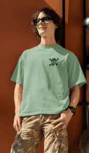 Next-Gen Pirate Vibes Luffy oversized anime streetwear tee