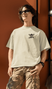 Next-Gen Pirate Vibes Luffy oversized anime streetwear tee