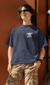Next-Gen Pirate Vibes Luffy oversized anime streetwear tee