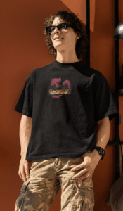 Three Sword Resolve Zoro oversized anime streetwear tee