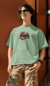 Three Sword Resolve Zoro oversized anime streetwear tee