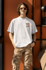 Bad Habits Bear oversized anime streetwear tee