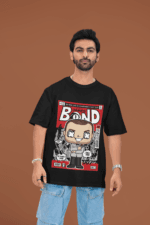 James Bond oversized anime streetwear tee